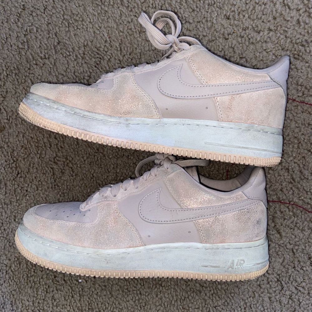 Size 9 Pink Nike Airforce Ones